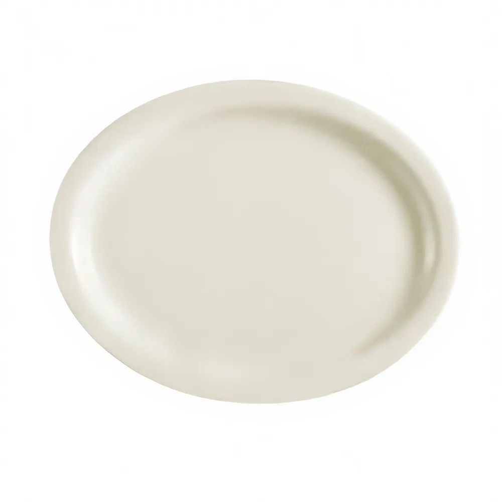 Platter, 11 1/2", Narrow Rim, American White, (Cownr-013)