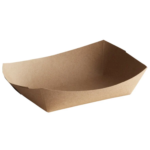 0.25lb kraft paper tray, 250gsm kraft paper with 18gsm PE coated, 250pcs/bag, 4bags/ctn