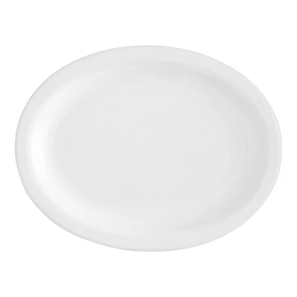 Platter, 11 1/2", Narrow Rim, Bright White, (Cwwnr-114)