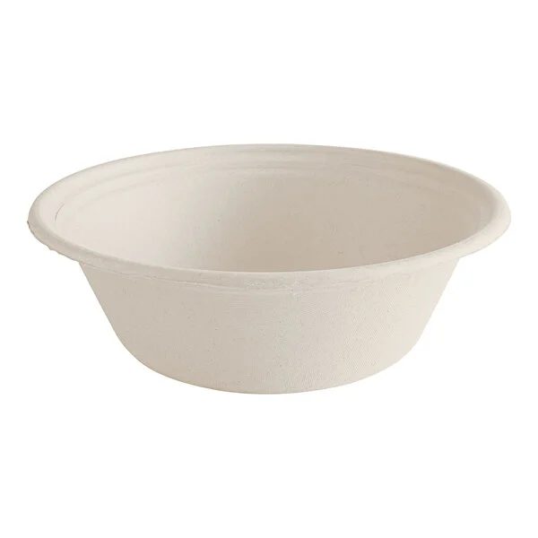 BOWL, BAGASSE, 100% VIRGIN PLANT FIBER/WOOD PULP LARGE ROUND 32 OZ 100 PACK (400/CTN) ZUME